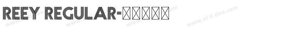 Reey Regular字体转换